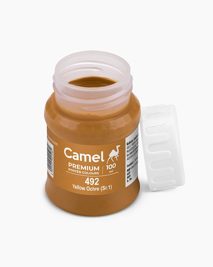 Premium Poster Colours Individual bottle of Yellow Ochre in 100 ml