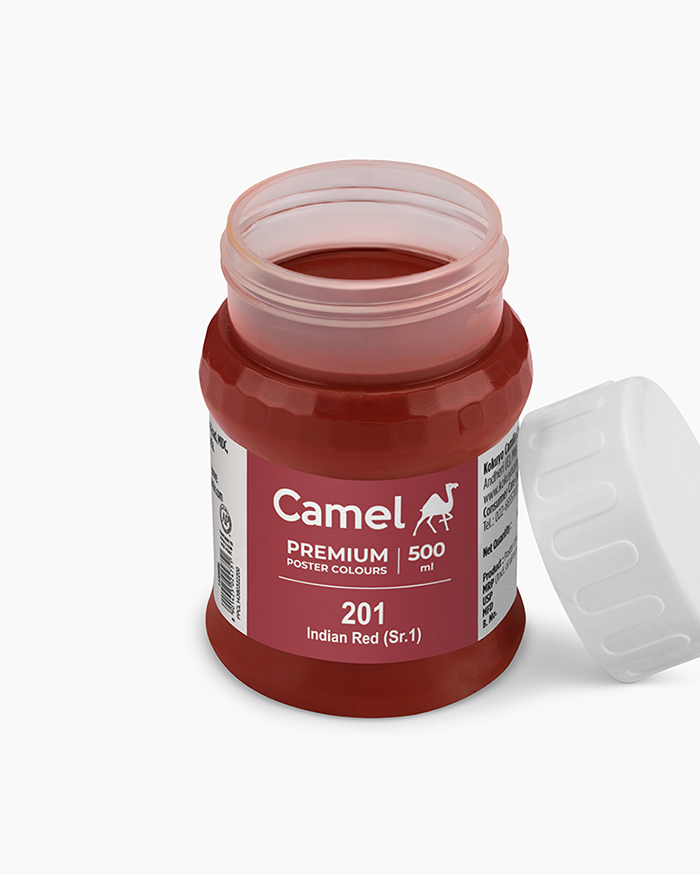 Premium Poster Colours Individual jar of Indian Red in 500 ml