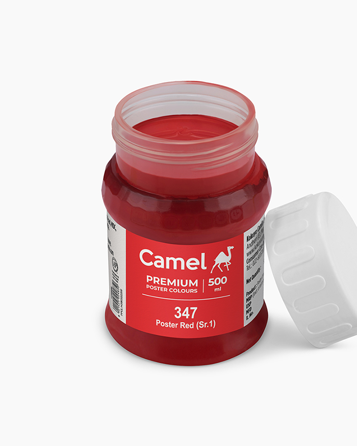 Premium Poster Colours Individual jar of Poster Red in 500 ml