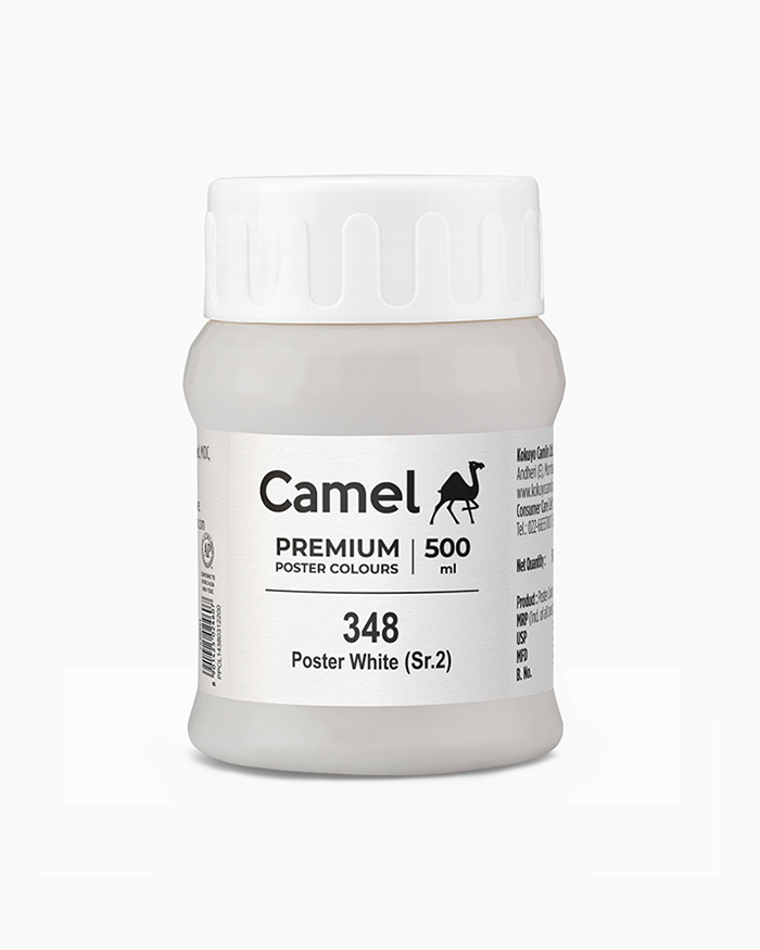 Premium Poster Colours Individual jar of Poster White in 500 ml
