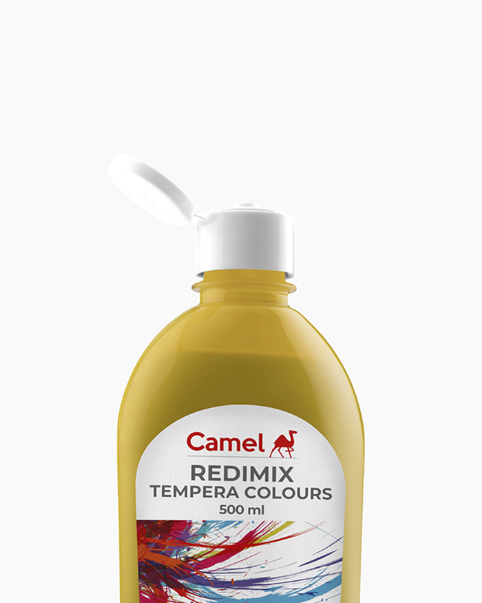 Redimix Tempera Colours Individual bottle of Yellow in 500 ml