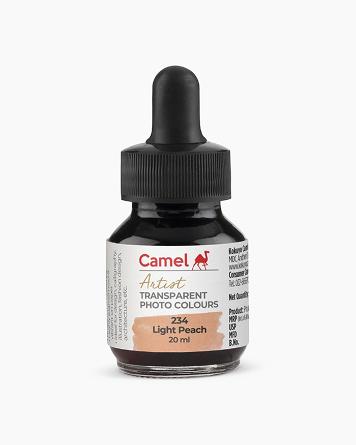 Transparent Photo Colours Individual bottle of Light Peach in 20 ml