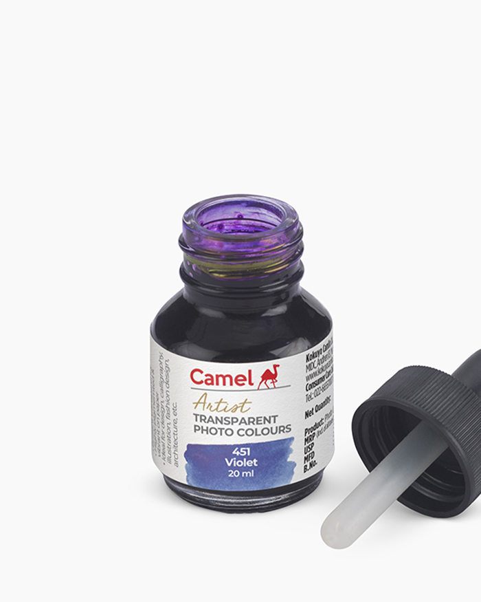 Transparent Photo Colours Individual bottle of Violet in 20 ml