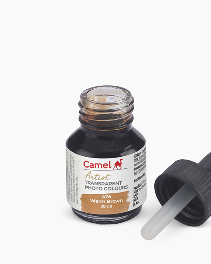 Transparent Photo Colours Individual bottle of Warm Brown in 20 ml