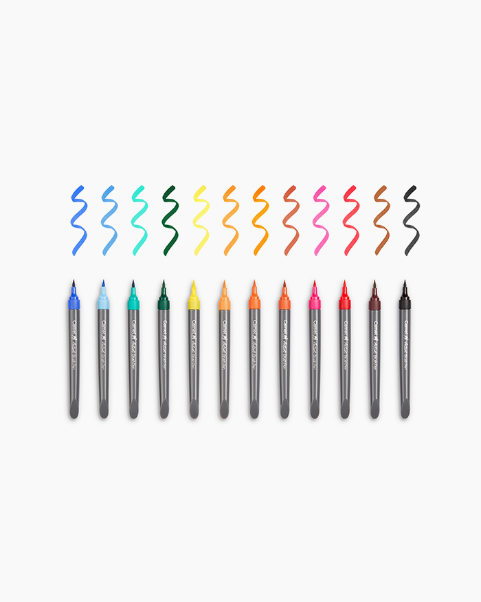 Buy Camlin Artist Brush Pens Assorted pack of 12 shades Online in India