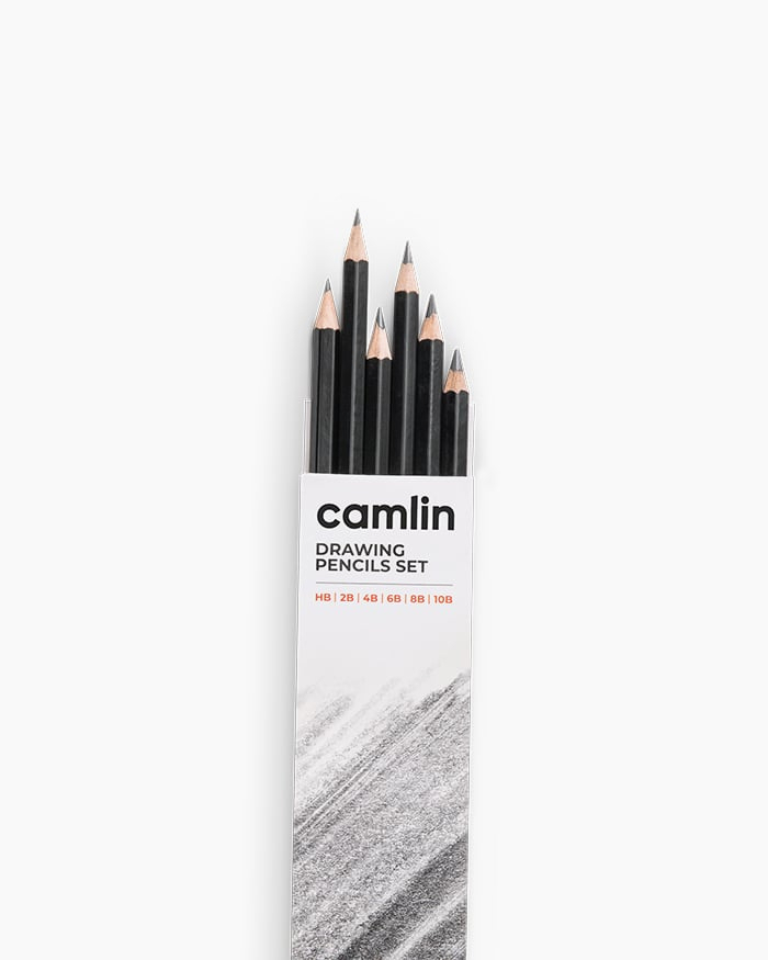 Camlin Drawing Pencils Assorted pack of 6 grades