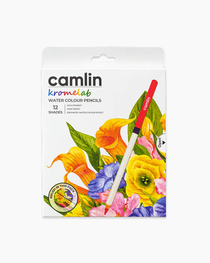 Camlin Kromelab Water Colour Pencils Assorted pack of 12 shades