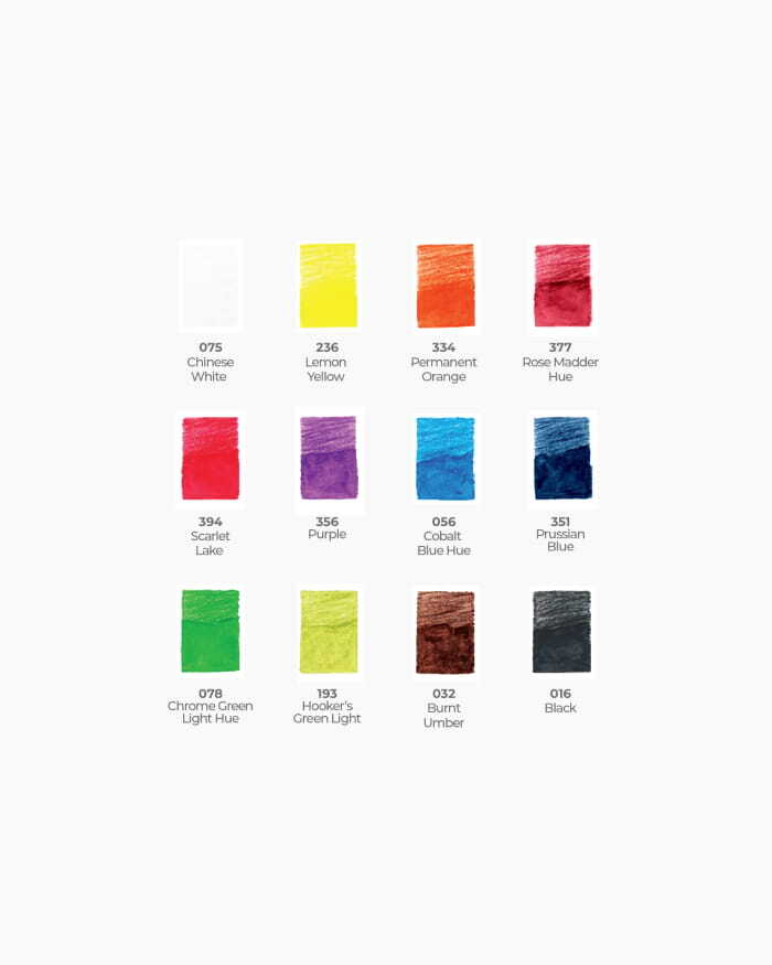 Camlin Kromelab Water Colour Pencils Assorted pack of 12 shades