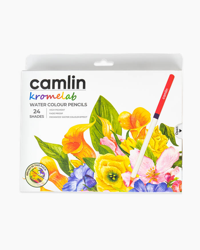 Camlin Kromelab Water Colour Pencils Assorted pack of 24 shades