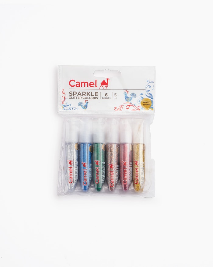 Camel Sparkle Colours Assorted pack of 6 shades in 5 ml
