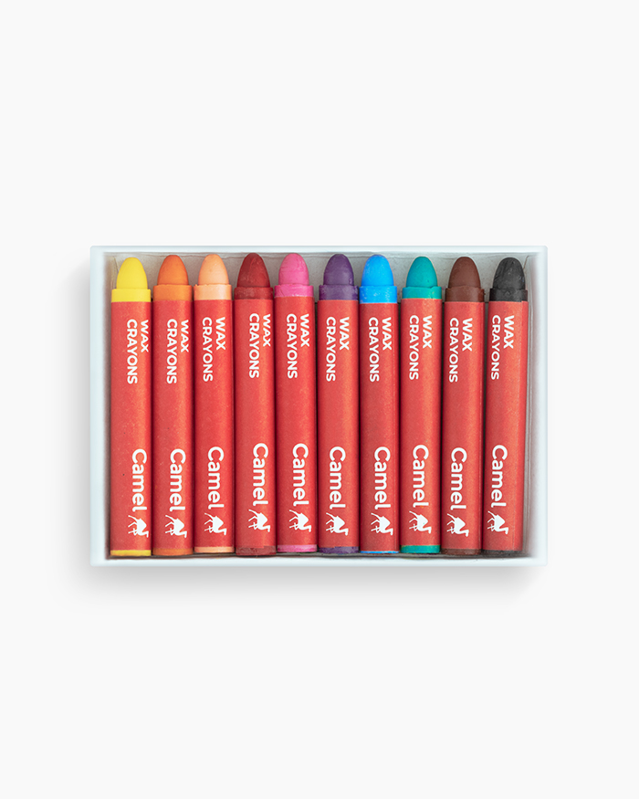 Camel Wax Crayons Assorted pack of 10 shades