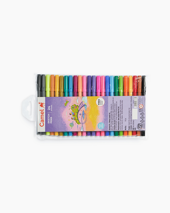 Sketch Pen, Camlin, 12 Sketch Pens (Assorted Shades)