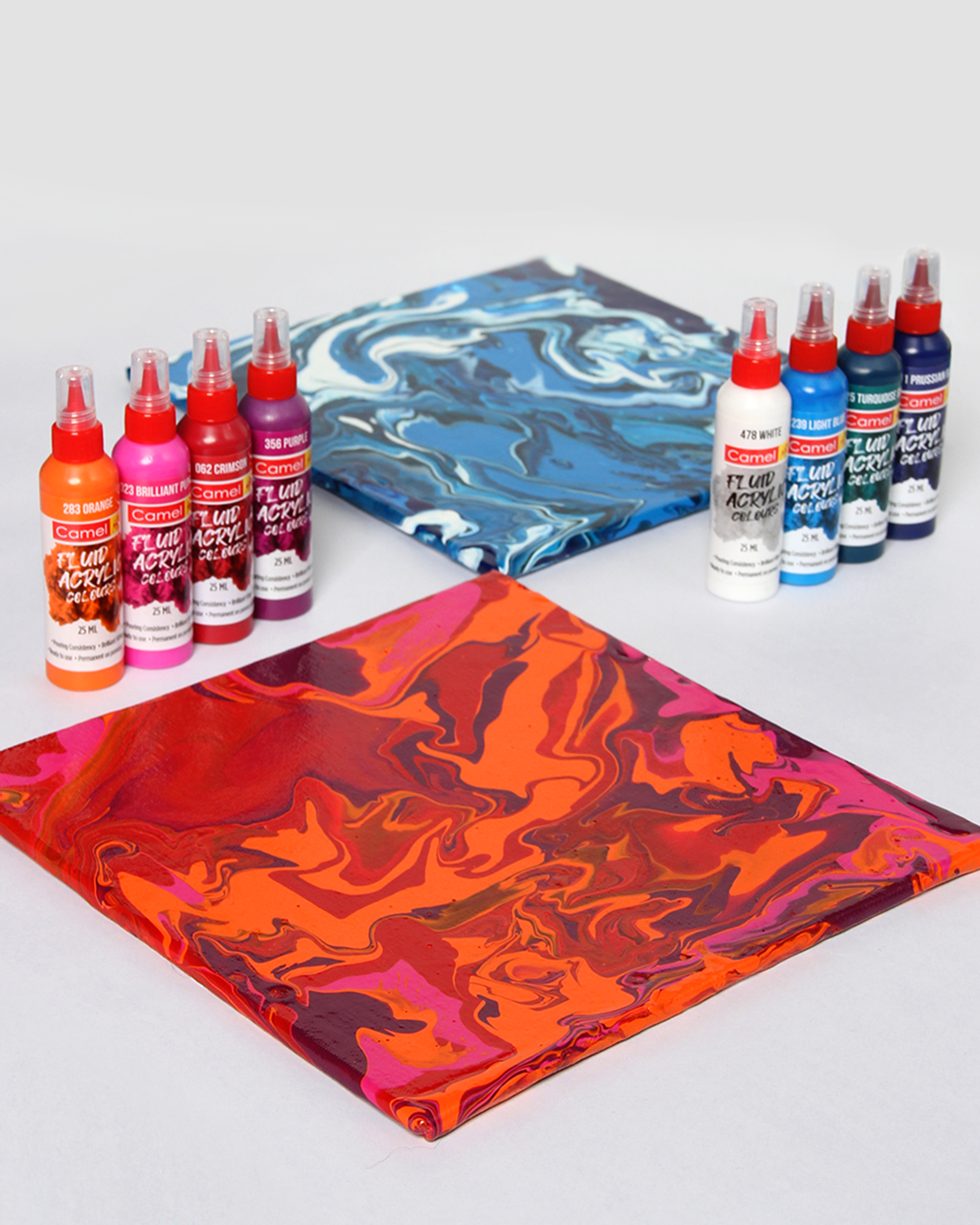 Camel Fluid Acrylic Colours Kit Aqua Series