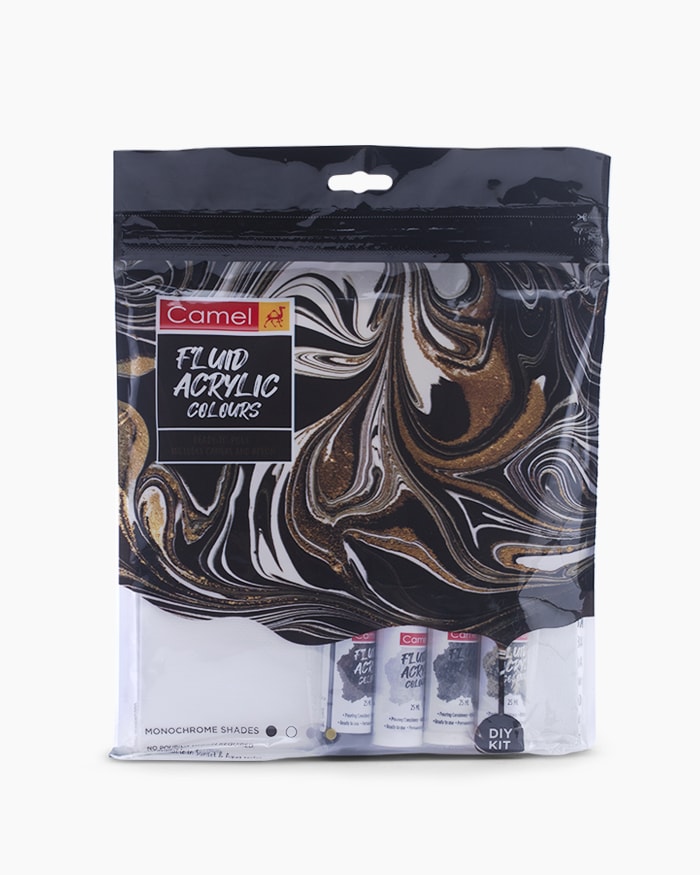 Camel Fluid Acrylic Colours Kit Monochrome Series