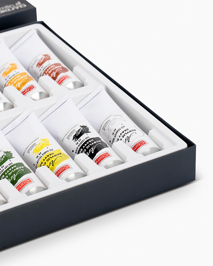 Camel Artist Heavy Body Acrylic ColoursAssorted pack of 12 shades in 40 ml