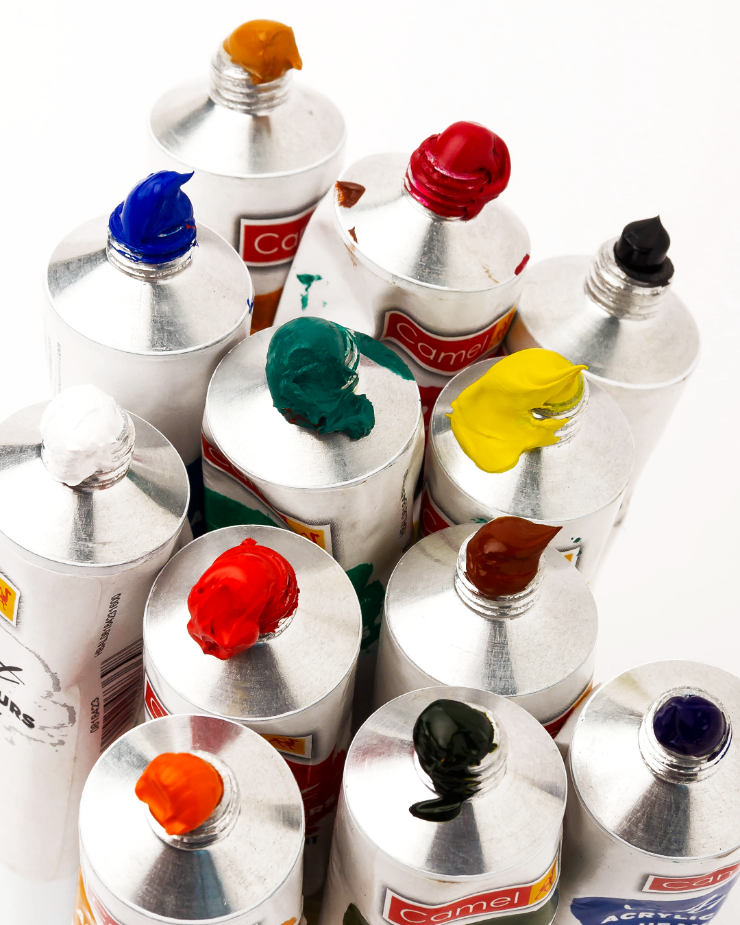 Camel Artist Heavy Body Acrylic ColoursAssorted pack of 12 shades in 40 ml