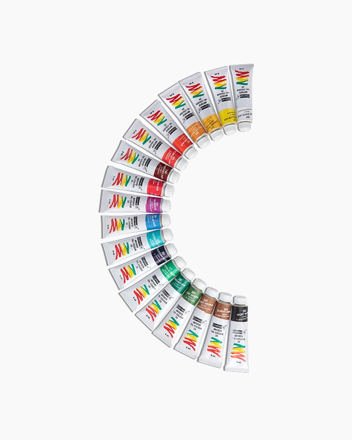 Camel Artist Oil ColoursAssorted pack of 18 shades in 9 ml
