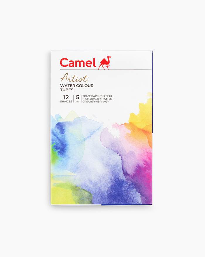 Camel Artist Water ColoursAssorted pack of tubes, 12 shades in 5 ml