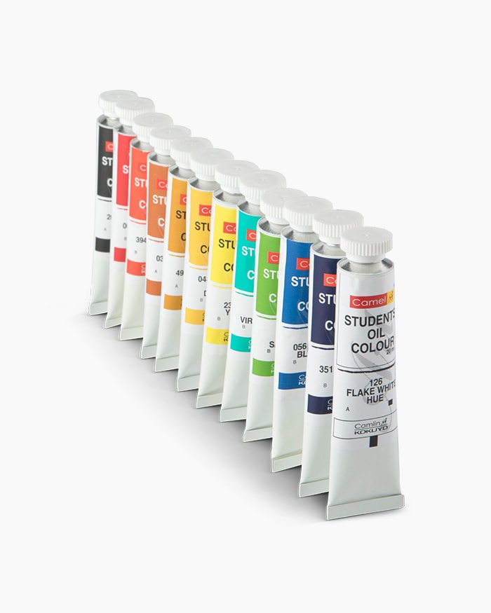 Camel Student Oil ColoursAssorted pack of 12 shades in 20 ml