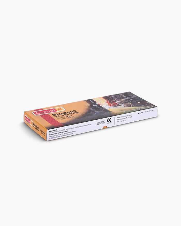 Camel Student Oil ColoursAssorted pack of 12 shades in 20 ml