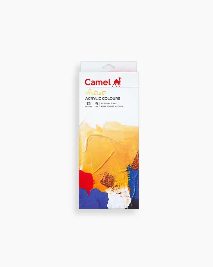Buy Camel Fabrica Acrylic Colours Individual bottle of Black in 15 ml,  Ultra range Online in India