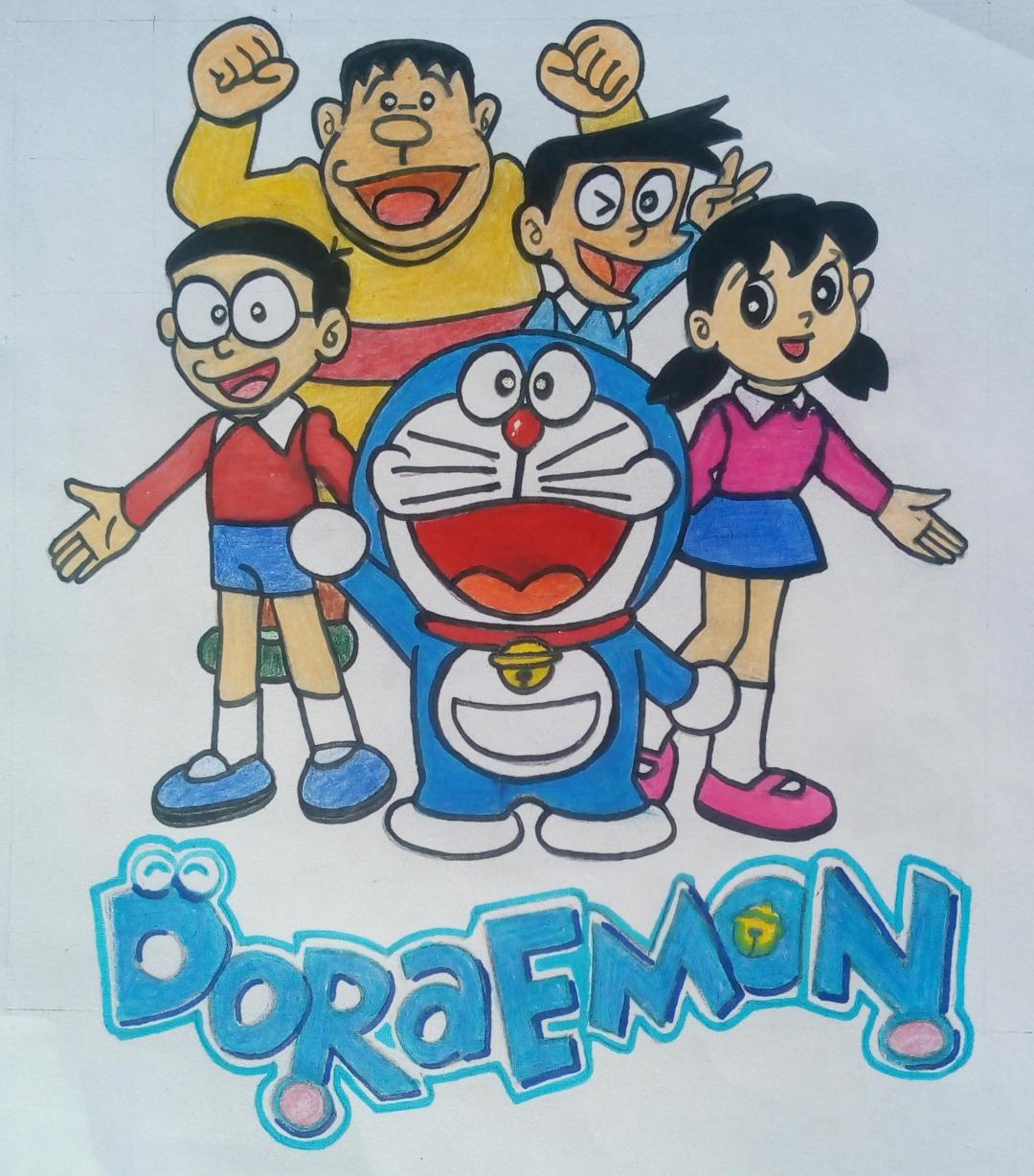 My oldest friends Doraemon created by Rudra Parmar