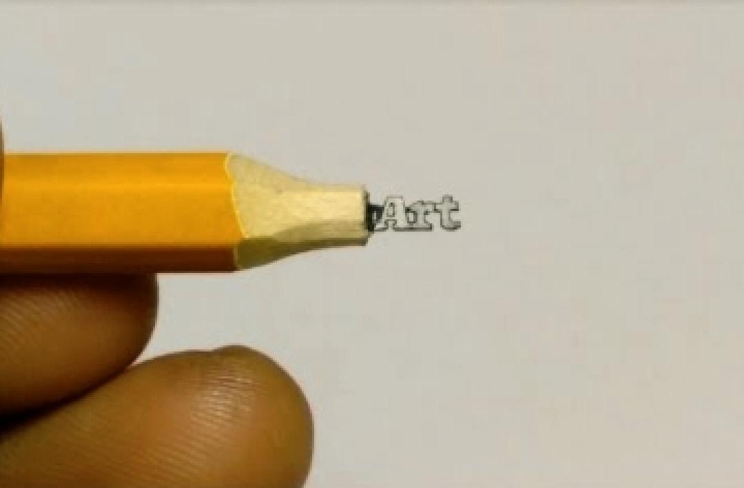 Pencil lead art created by Sanyams art