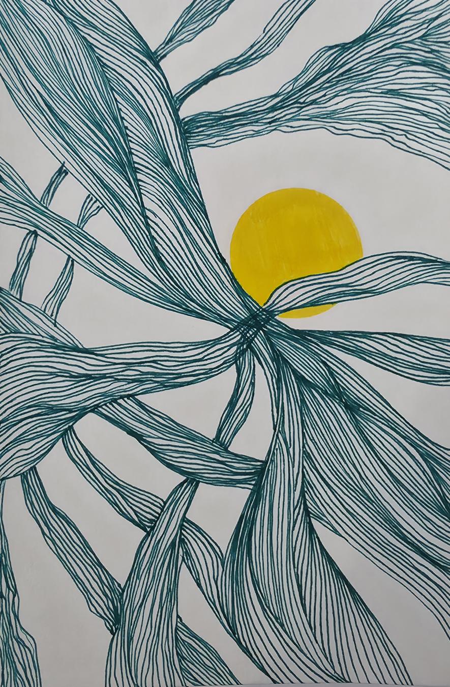 Foram Chothani Entangled | a6 Intricate Line Art