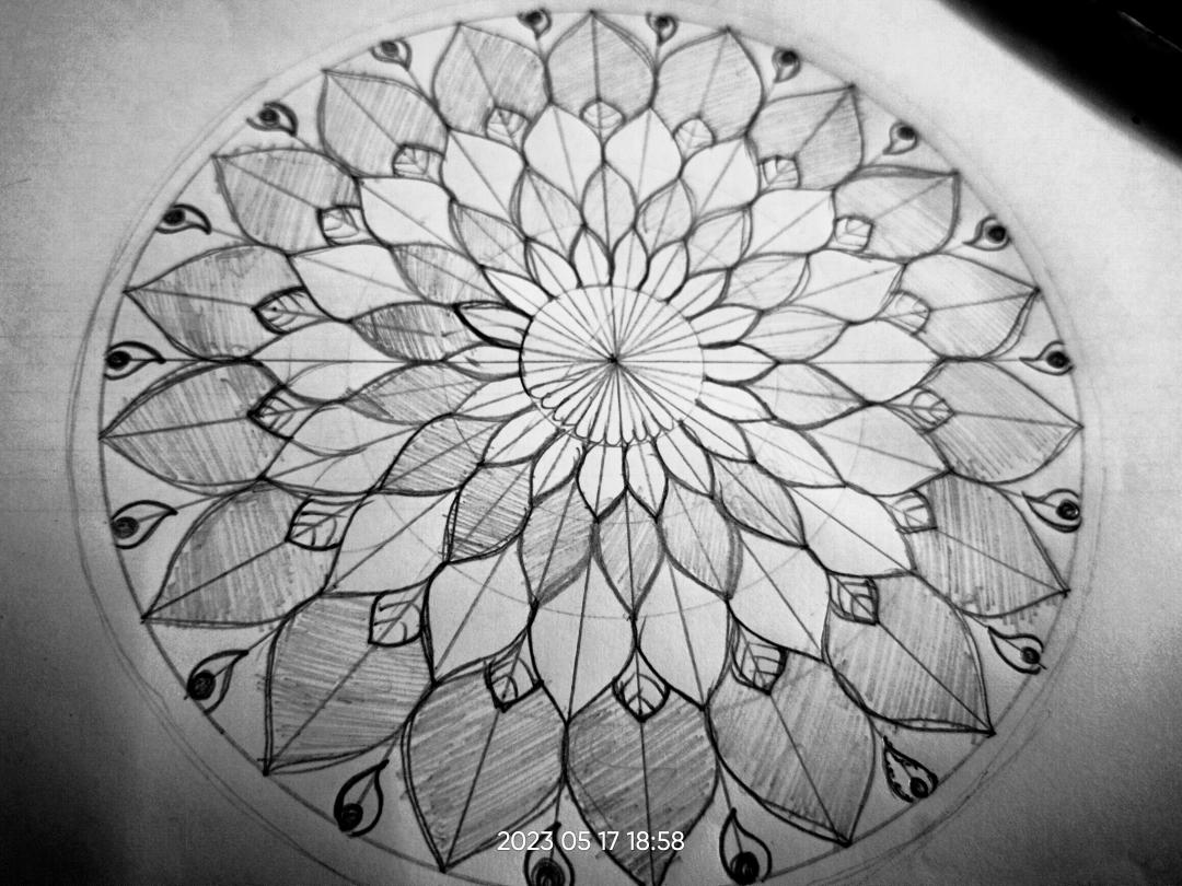 Basic mandala created by Shreeuthradevi