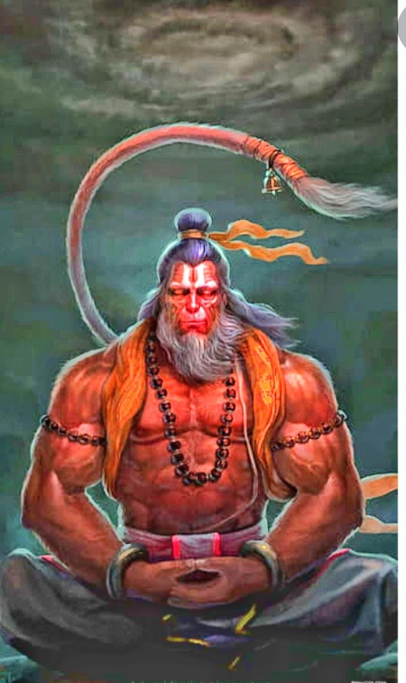 Hanuman Ji created by Aditya Vishwakarma-saigonsouth.com.vn