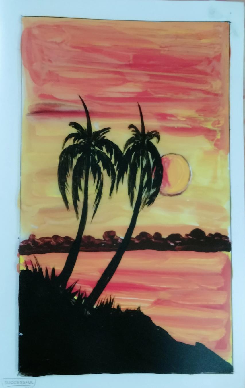 sunset created by Ashis Halder