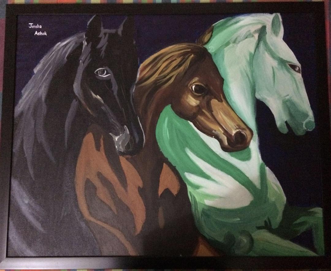Horses created by Jinsha Ashok