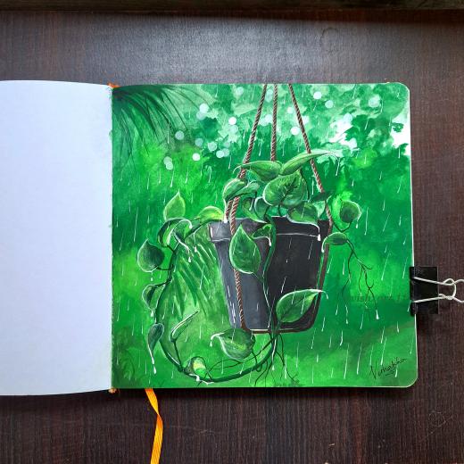 Rain created by Vishakha Chodankar