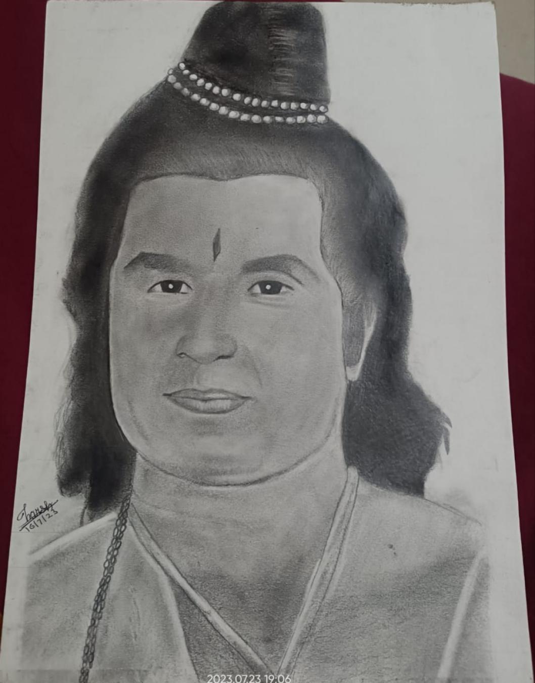 Lord rama created by Harsh Tribhuvan