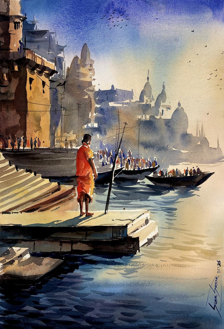 Subir Sarkar "Morning in Benaras"