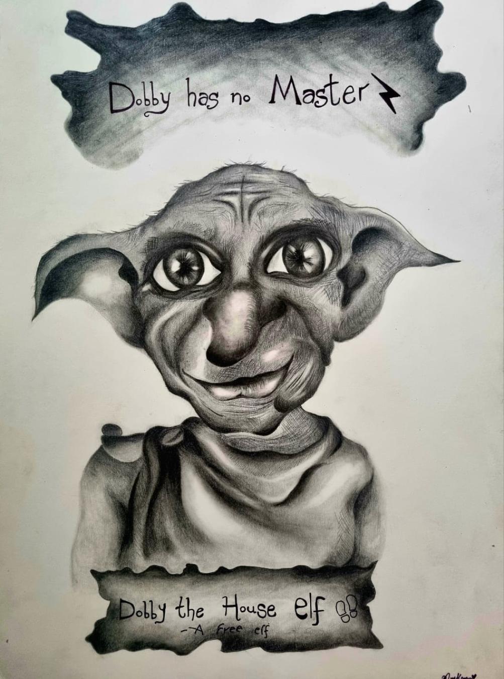 Dobby Charcoal Drawing - Instructables