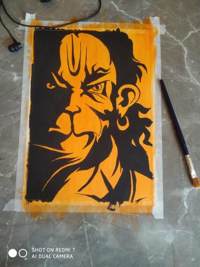 JK Artworks - #Hanuman Bhagwan #ColourSketch #First sketch in colour pencil  #Made by me #Love to Draw Sketches #Passion #Bajrang Bali ki jai | Facebook
