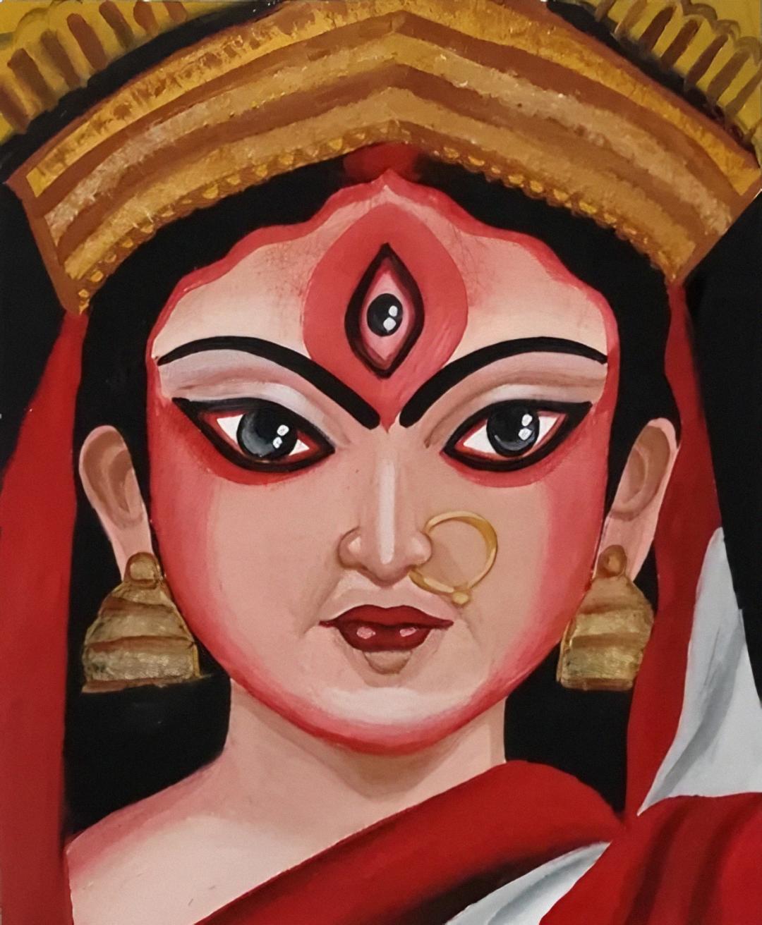 Maa Gauri Painting