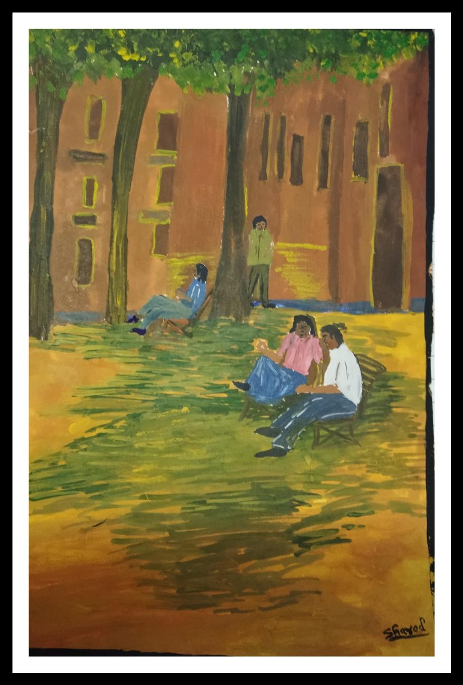 Collage ground created by Aakruti Arts.