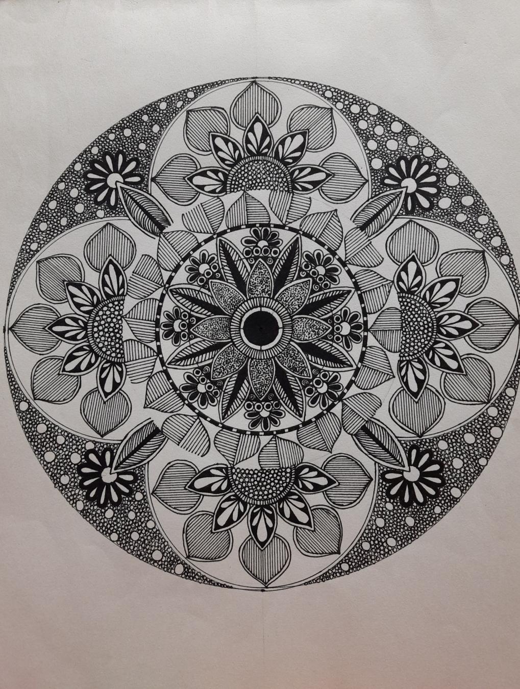 Mandala Art created by Monali Mistry