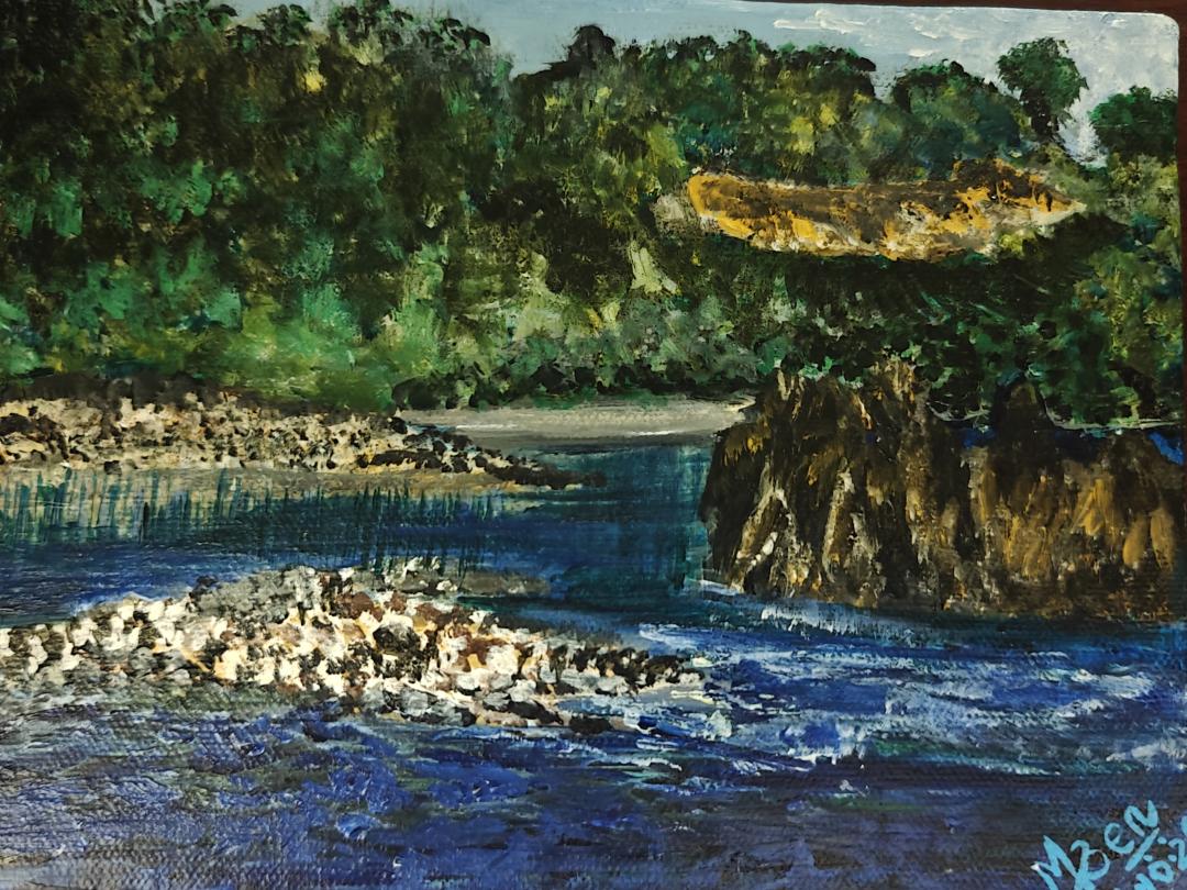 Madhuri Sen Rew river, Sohra - Meghalaya, India