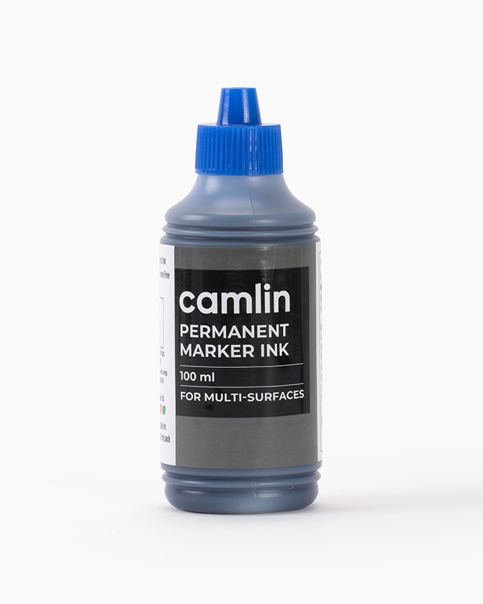 Camlin Permanent Marker Ink Individual bottle of 100 ml in Blue shade