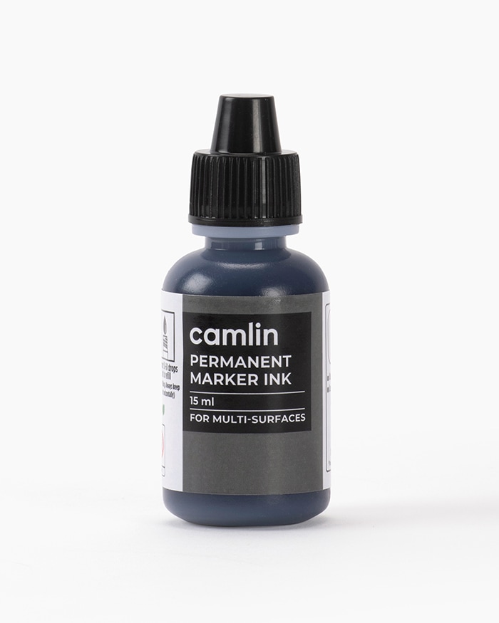 Buy Camlin Permanent Marker Ink Individual bottle of 15 ml in Black shade Kokuyo Camlin