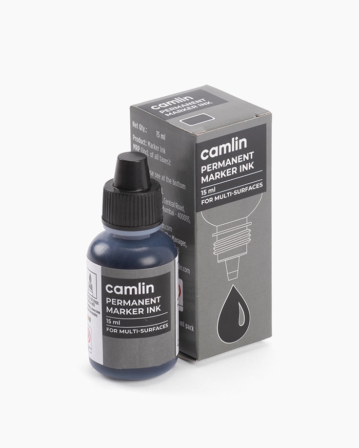 Buy Camlin Permanent Marker Ink Individual bottle of 15 ml in Black