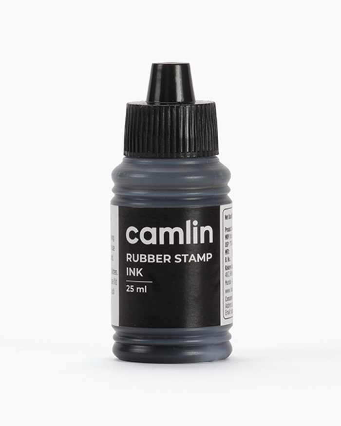 Buy Camlin Rubber Stamp Ink Individual bottle of Black in 25 ml