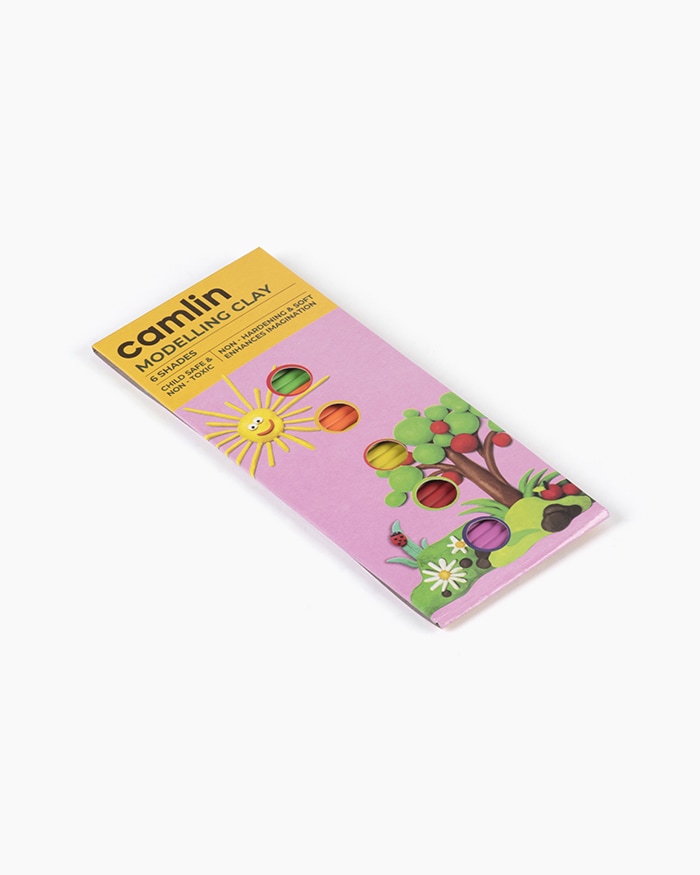 Camlin Modelling Clay Assorted pack of 6 shade in 50 g