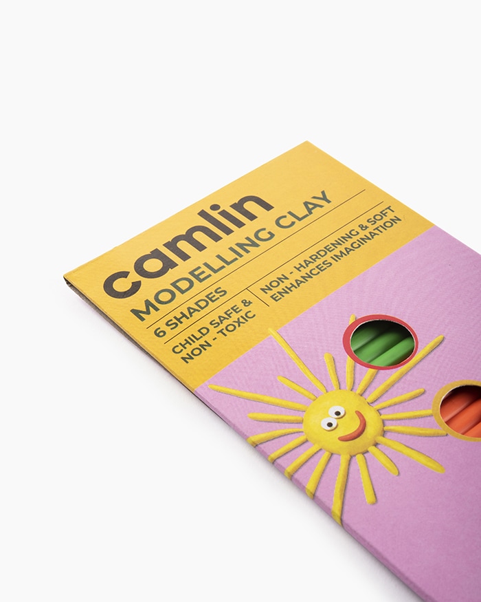 Camlin Modelling Clay Assorted pack of 6 shade in 50 g
