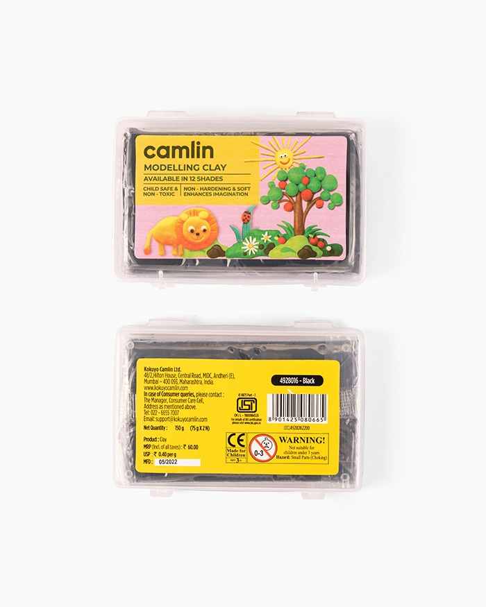 Camlin Modelling Clay Individual shade of Black in 150 g