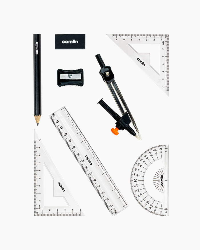 Camlin Scholar Essentials Math Drawing Instruments 