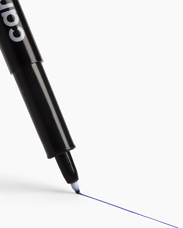 Camlin Fine Tip Permanent Markers Carton of 10 markers in Blue shade